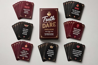 design custom adult game couple card game drinking cards  party cards box design