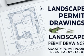 fl, ca, pa, ny, tx, ut, architect landscape drawings for USA city permit