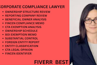 be a corporate lawyer in ny, ca for corporate transparency act and boi reporting