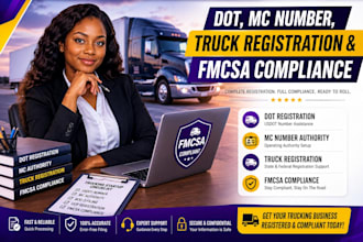 do dot, mc number, truck registration and fmcsa compliance