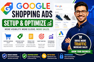 setup and optimize google shopping ads campaigns
