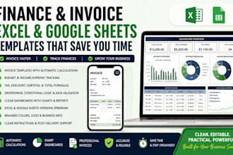 design editable excel google sheets budget invoice templates for business owners