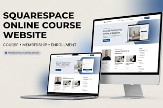 build a squarespace online course website