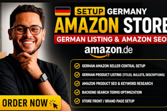 setup germany amazon store setup german amazon listing german amazon product SEO