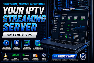 configure secure and optimize your iptv streaming server on linux vps
