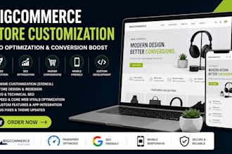 customize optimize your bigcommerce store for SEO and conversions