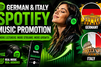 do german spotify music promotion, italy spotify music promotion