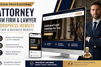 design attorney website law firm lawyer wordpress notary business website