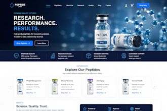 create a peptide, wellness, or biotech website