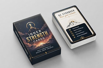 design printable card game box packaging, board game box and 3d mockup