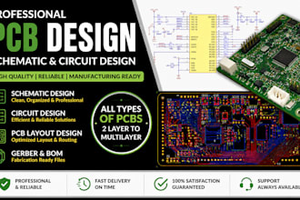 do pcb design,schematic,layout,circuit designs for all types of pcbs