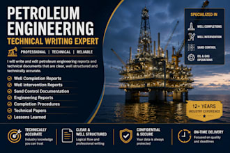 write and edit petroleum engineering reports