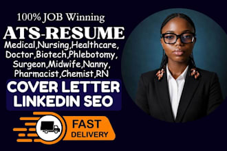 write nursing resume for rns, healthcare managers, medical assistant, therapists