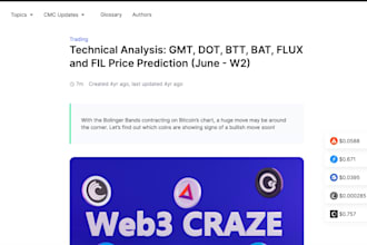 create expert tailor made finance or crypto content for you