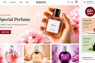 perfume shopify store fragrance website cosmetic store perfume store