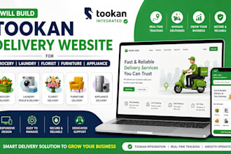 build furniture appliance florist grocery laundry pickup delivery tookan website