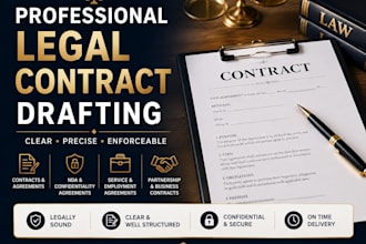 draft professional legal contracts and agreements