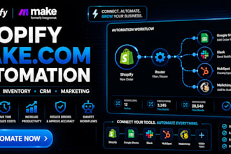 automate your shopify with make com airtable workflows for orders CRM marketing