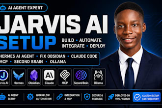 jarvis ai setup hermes ai agent fix obsidian claude code mcp second brain ollama