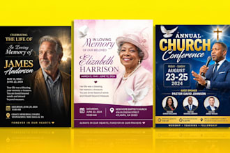 design pro obituary program, funeral program, funeral flyer