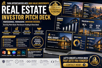real estate investor pitch deck real estate powerpoint presentation design