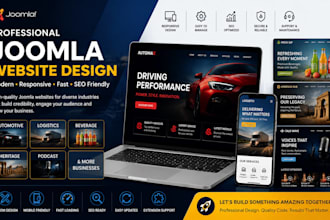 automotive logistics  beverage heritage podcast joomla website design