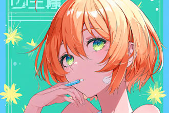draw you as anime character style