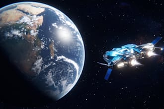 create high quality 3d starship and spaceship models