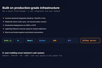 integrate btcpayserver for bitcoin and crypto payments end to end