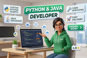develop custom python scripts, java programs, and console applications