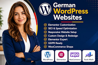 create or redesign a professional german wordpress elementor website
