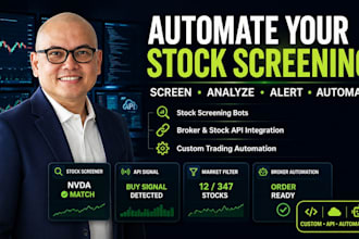 create stock screening bot robinhood bot stock api bot retail broker automation