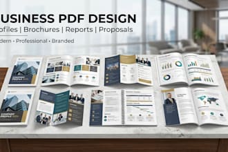 design a professional company profile and corporate brochure