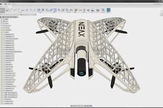 design custom fpv drone frame and high speed body kit