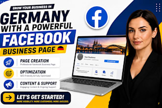 create and optimize a professional facebook business page for germany