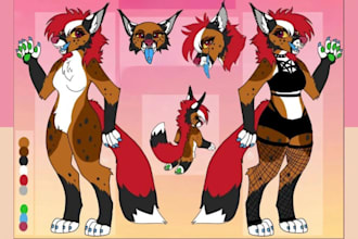 furry reference sheet fursona ref sheet anthro ref sheet nsfw anime ref sheet oc