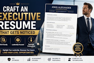 craft executive ats resume for senior  high level professionals