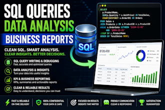 write sql queries and analyze your data