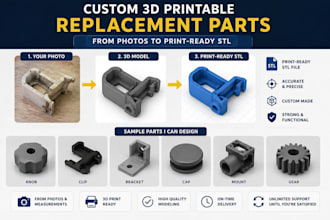 3d printable replacement parts from photos
