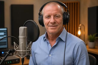 record a deep male voice over
