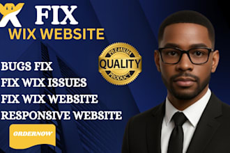 design wix or redesign a wix website design or wix online store