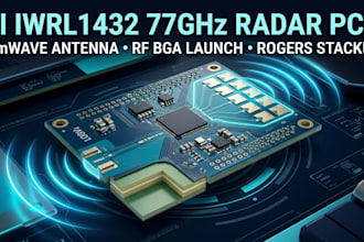 design ti iwrl1432 77ghz mmwave radar pcb, antenna and rogers stackup