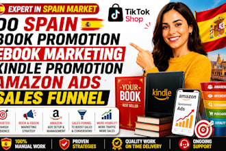 do spain book promotion ebook marketing kindle promotion amazon ads sales funnel