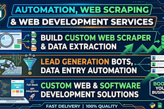 build python web scraper, lead generation bot and automated data extraction