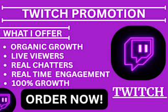 promote your twitch or kick channel organically