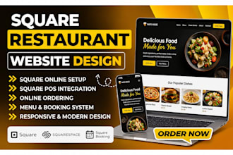 square restaurant business website square online square pos redesign squarespace