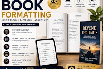 do amazon KDP book formatting, kindle ebook, paperback formatting, ingramspark