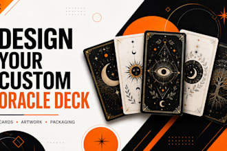 custom oracle deck illustration and branded affirmation cards for life coaches
