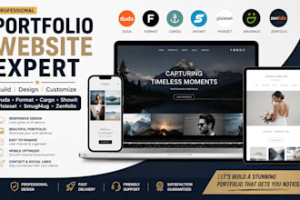 build duda format cargo showit pixieset smugmug zenfolio portfolio website