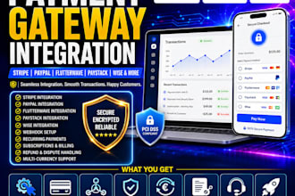integrate stripe paypal flutterwave paystack wise payment gateway